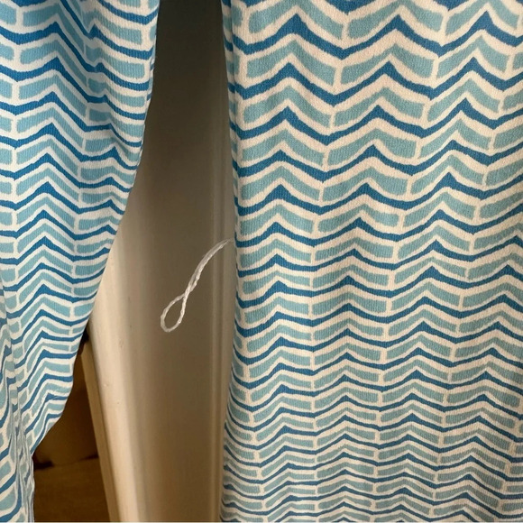 J McLaughlin size XS Blue Wave Catalina Cloth Collar Dress Travel Stretchy - Picture 5 of 6